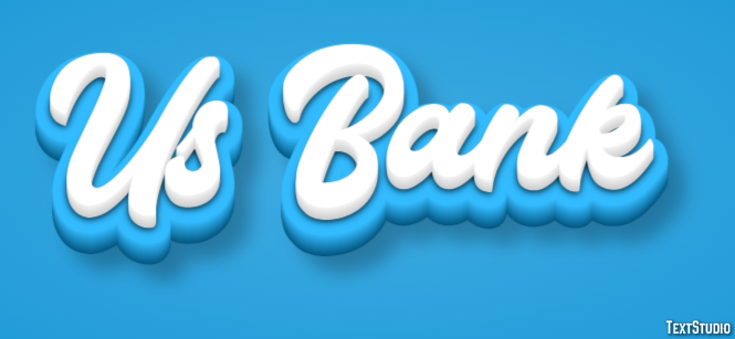 Us Bank Efeito de texto