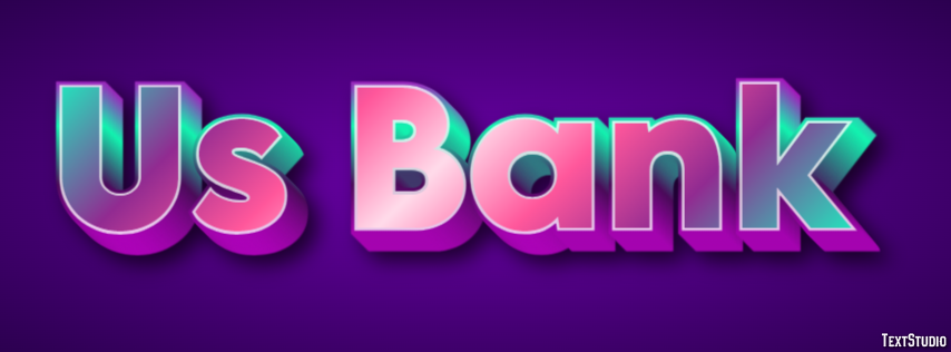Us Bank Efeito de texto