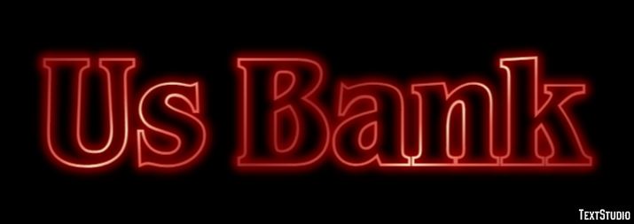 Us Bank Efeito de texto
