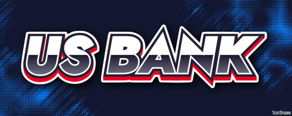 Us Bank Efeito de texto