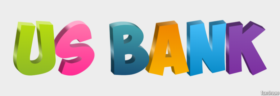 Us Bank Efeito de texto