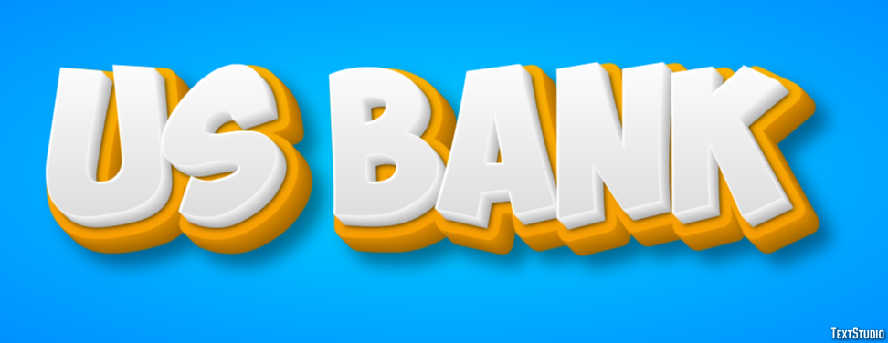 Us Bank Efeito de texto
