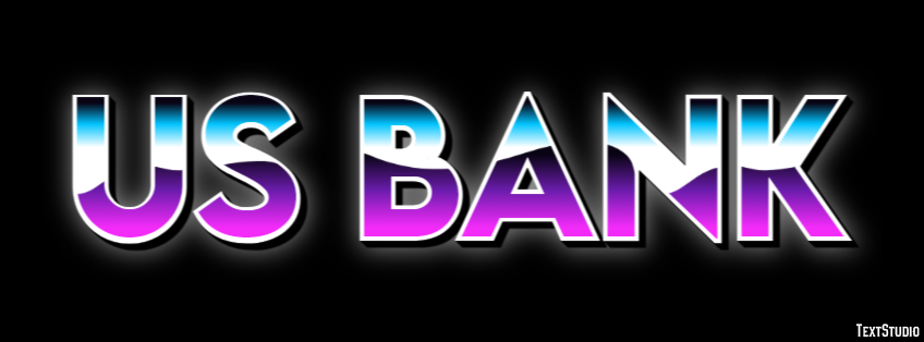 Us Bank Efeito de texto