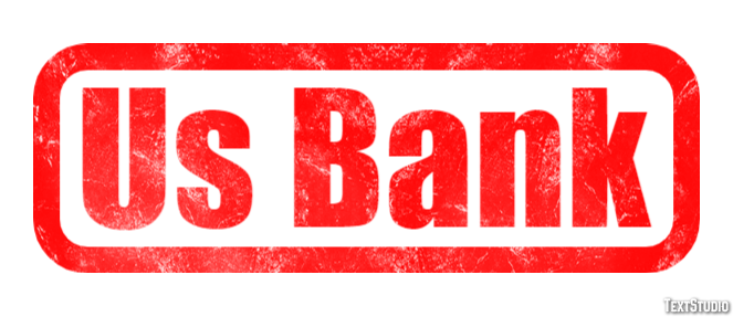 Us Bank Efeito de texto