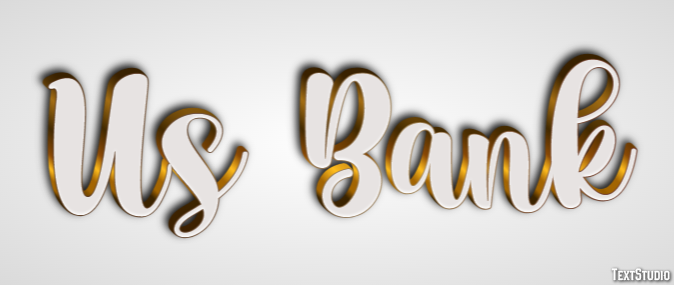 Us Bank Efeito de texto