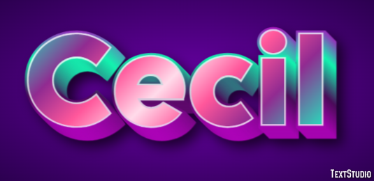 Cecil Эффект текста