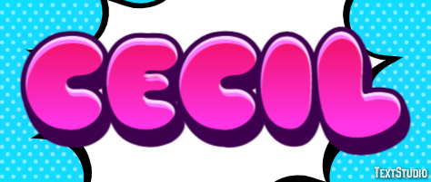 Cecil Эффект текста