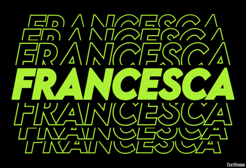 Francesca Efekt tekstowy