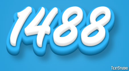 1488 Tekst Effect