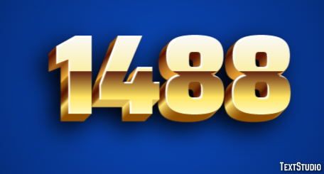 1488 Tekst Effect