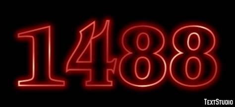 1488 Tekst Effect