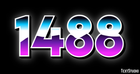 1488 Эффект текста