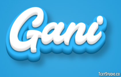 Gani Efecto de Texto