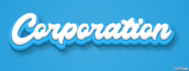 Corporation Text Effect