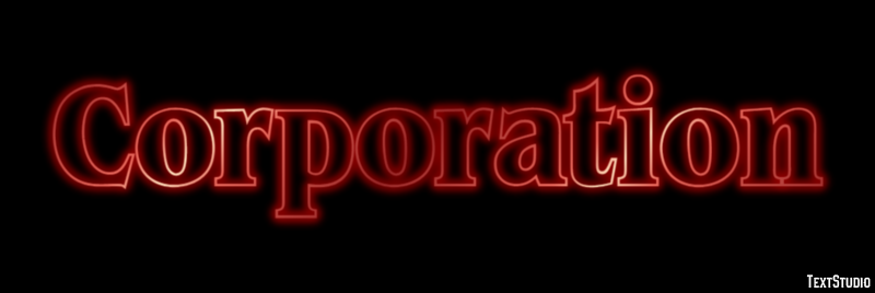 Corporation Text Effect