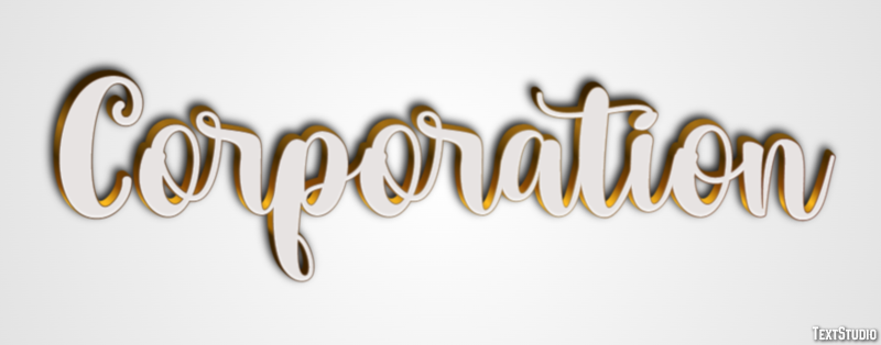 Corporation Text Effect