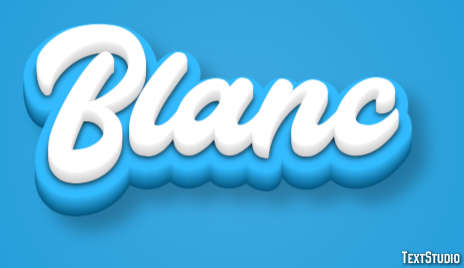 Blanc Text Effect