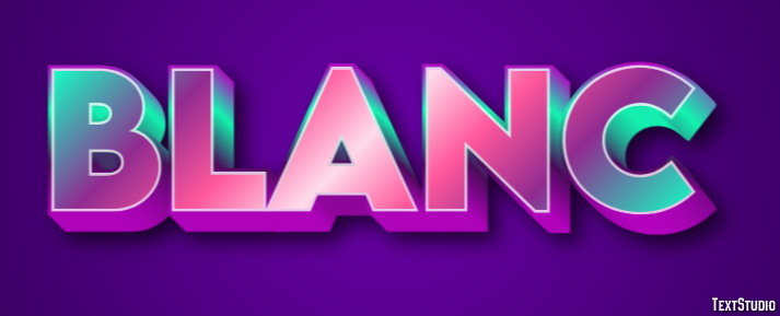 Blanc Text Effect