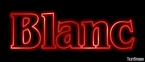 Blanc Text Effect