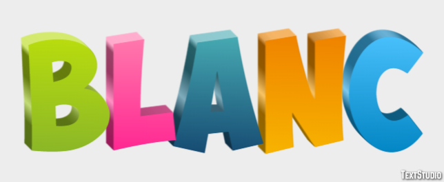 Blanc Text Effect