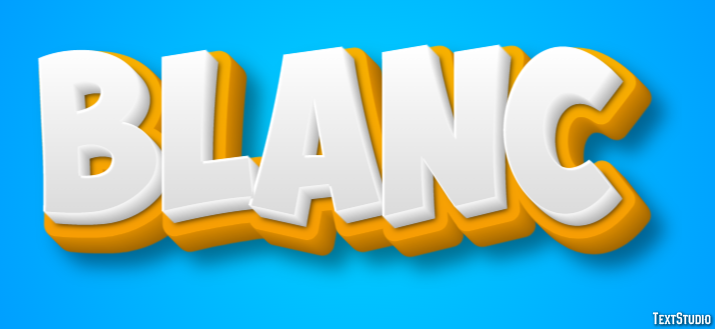 Blanc Text Effect