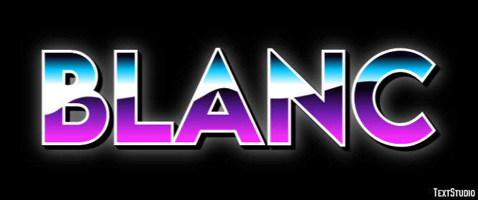 Blanc Text Effect