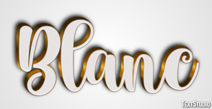 Blanc Text Effect