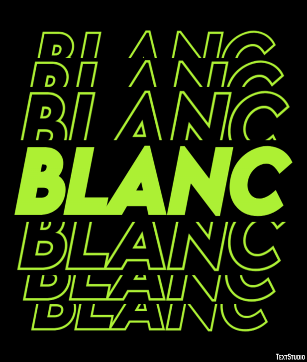 Blanc Text Effect