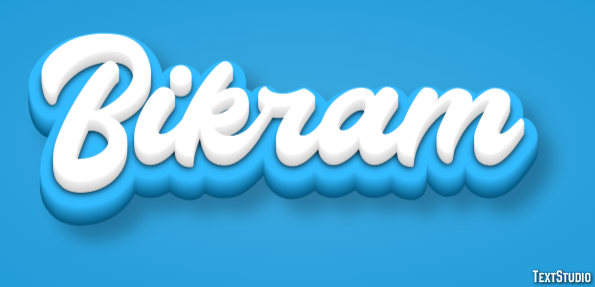 Bikram Efecto de Texto
