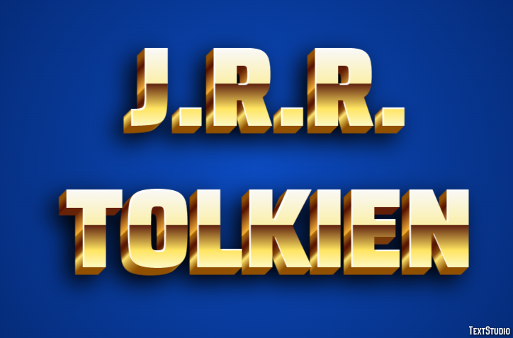 J.R.R. Tolkien Efeito de texto