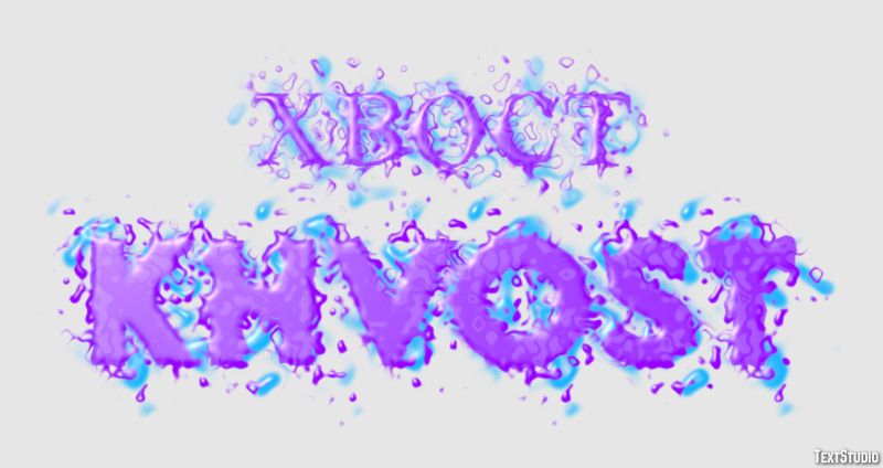 хвост khvost Эффект текста