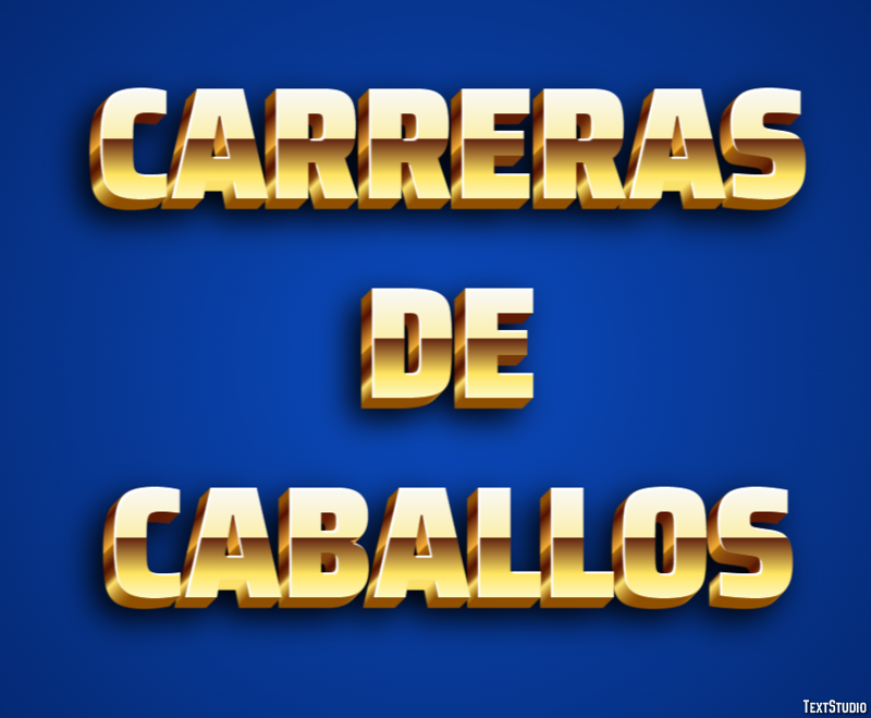 Carreras de caballos Эффект текста