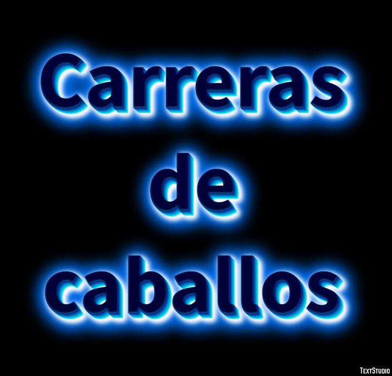 Carreras de caballos Efecto de texto
