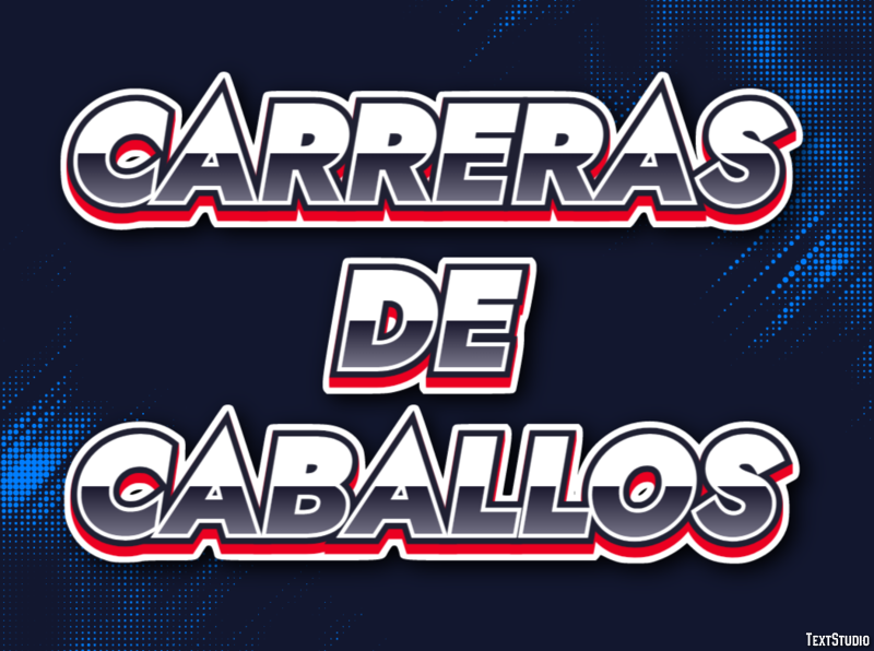 Carreras de caballos Efecto de Texto