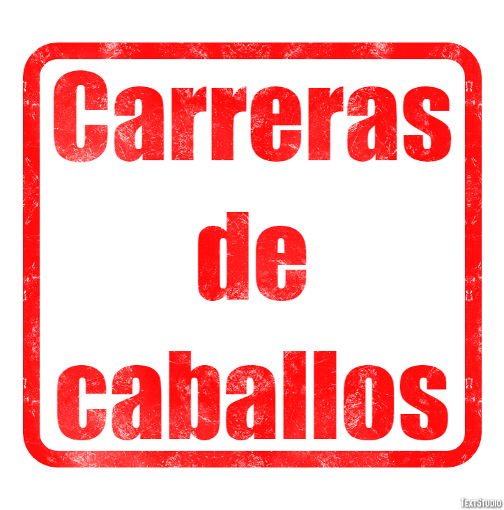 Carreras de caballos Efecto de texto