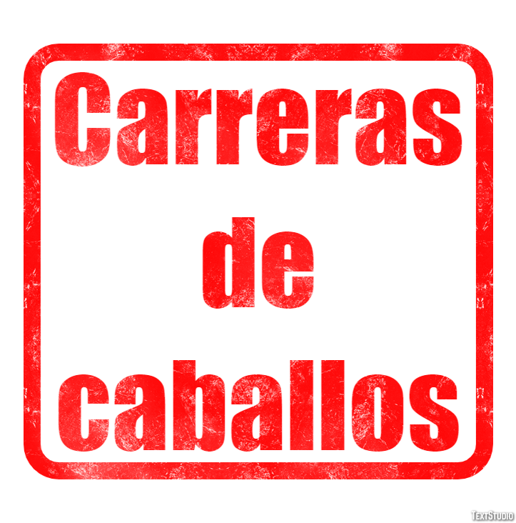 Carreras de caballos Efecto de Texto