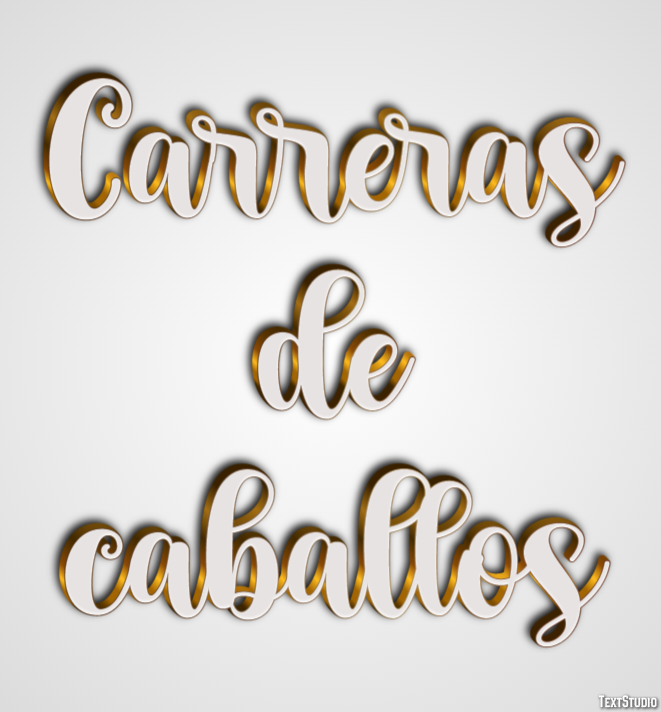 Carreras de caballos Эффект текста
