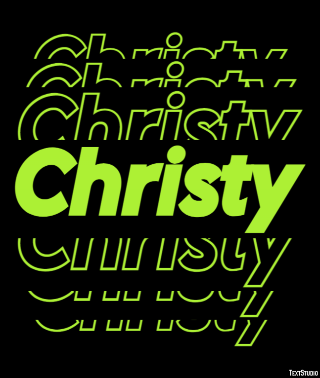 Christy Text Effect