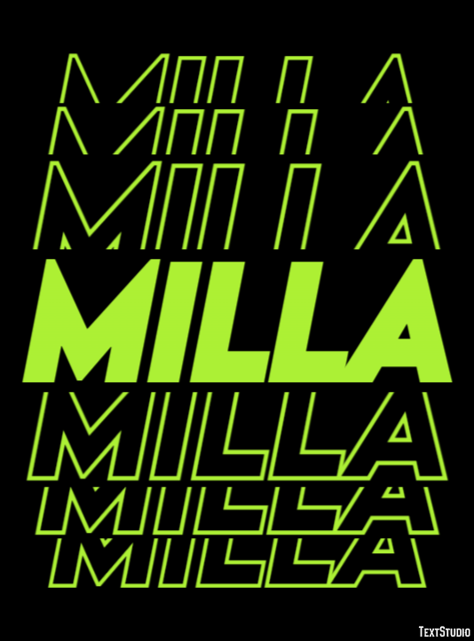 Milla Text Effect