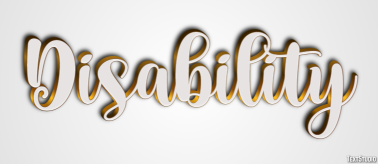 Disability Text Effect