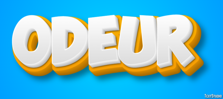 Odeur Tekst Effect