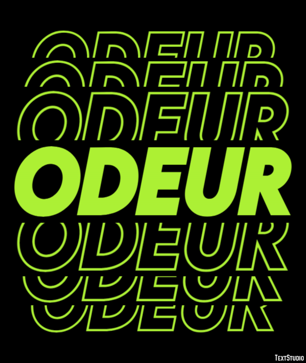 Odeur Effet de texte