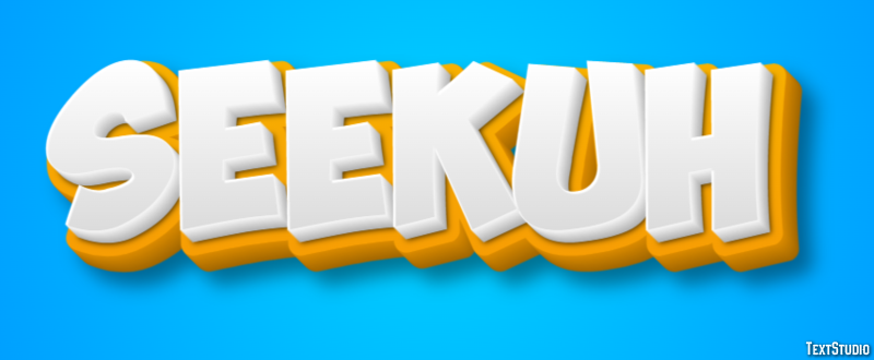 Seekuh Texteffekt