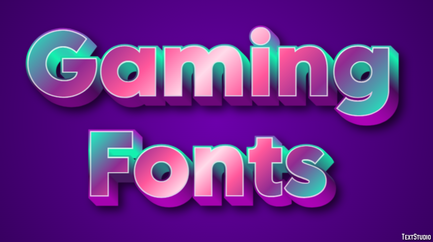 Gaming Fonts Texteffekt