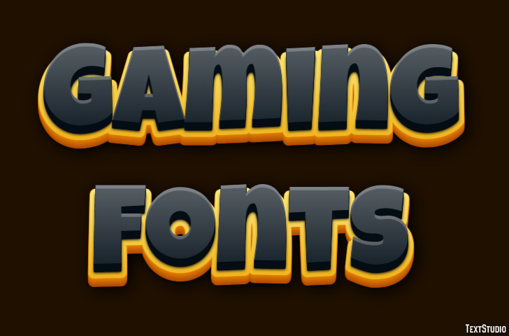Gaming Fonts Texteffekt