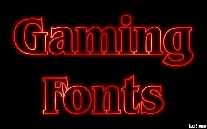 Gaming Fonts Texteffekt