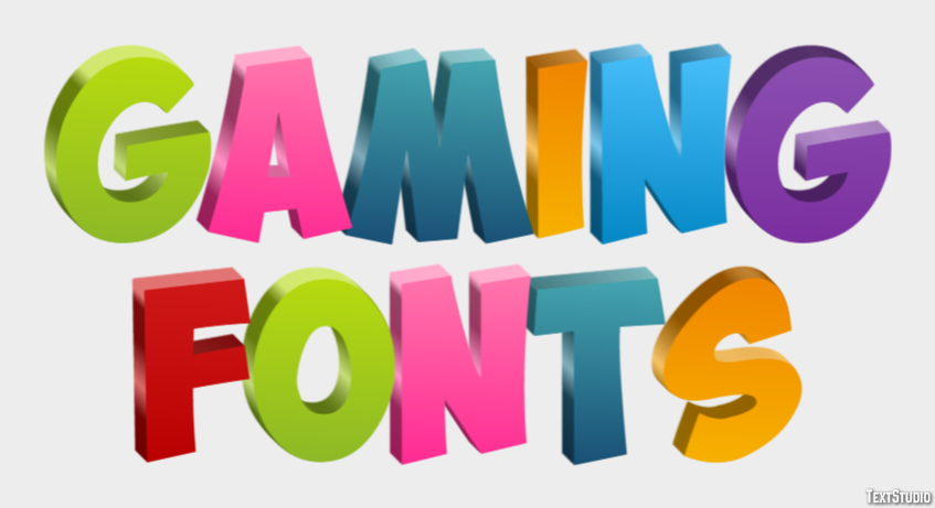 Gaming Fonts Texteffekt