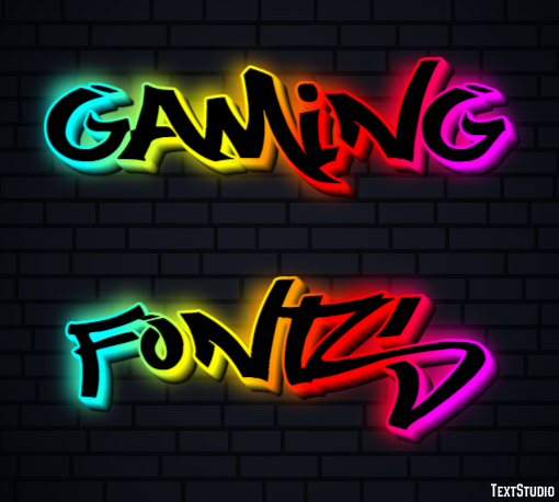 Gaming Fonts Texteffekt