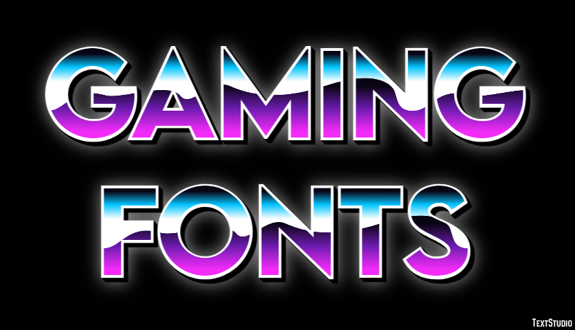Gaming Fonts Texteffekt