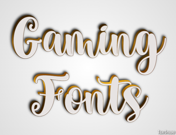 Gaming Fonts Texteffekt